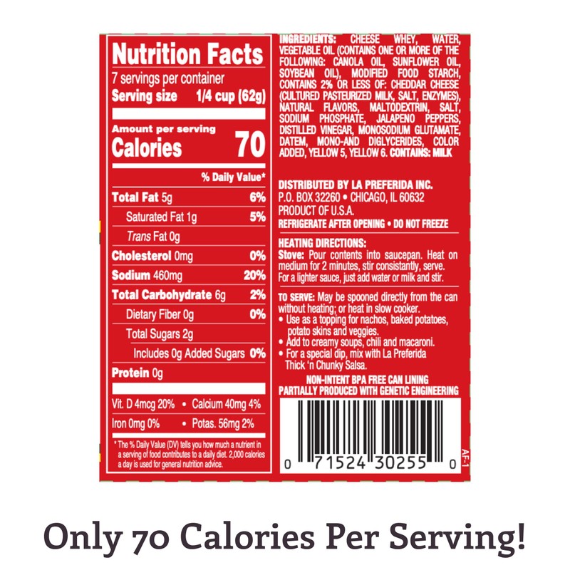 La Preferida Nacho Cheese Sauce, 15 Ounce (Pack of 6)