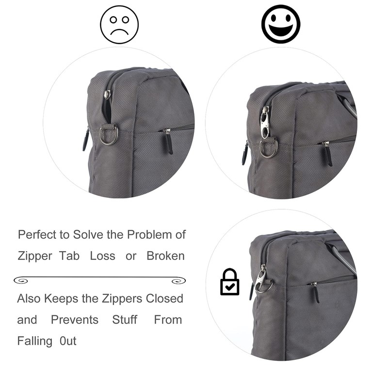 Zipper Lock Clips, 4 PCS Zipper Clips Anti Theft -