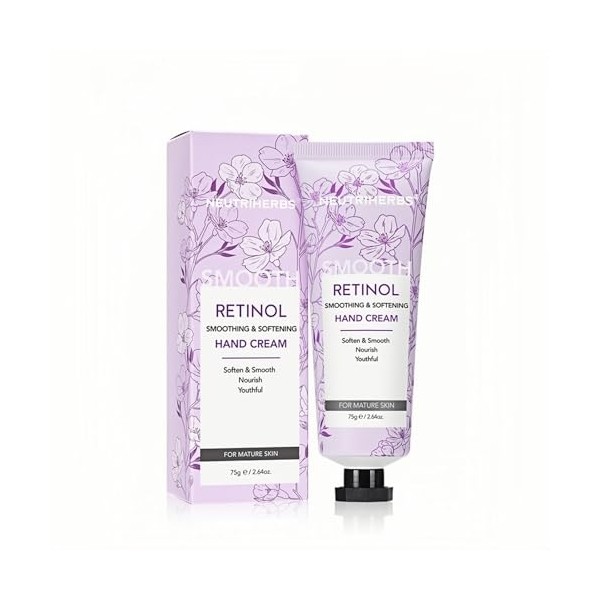 Neutriherbs Retinol Hand Cream, Lightweight Anti-Aging Hand Moisturizer for Hand