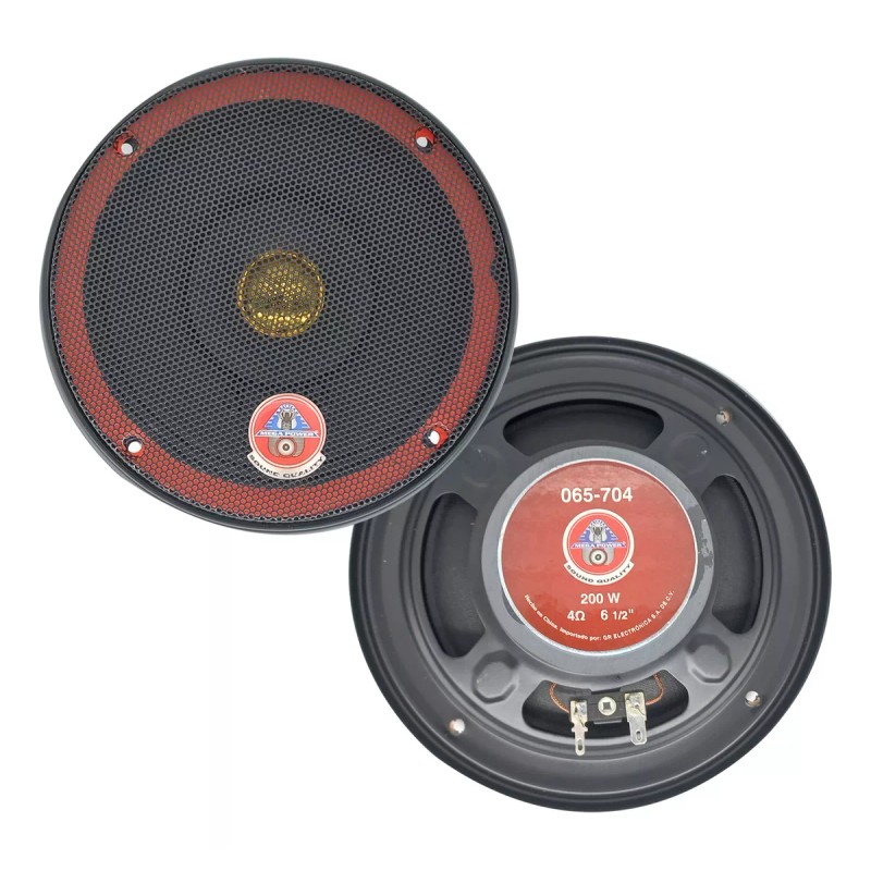 Radox Juego Bocinas Slim 065-704 6.5 200w Mega Power