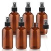 6 Pcs 120ml/4oz Amber Glass Spray Bottle Empty Perfume Bottles