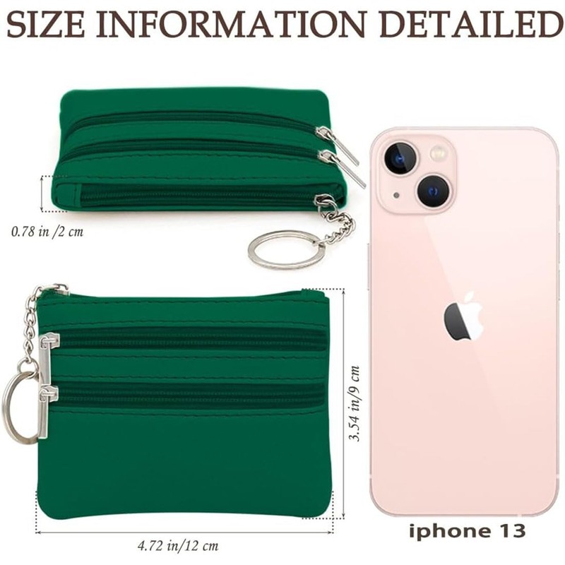 Women's Genuine Leather Coin Purse Mini Pouch Change Wallet with