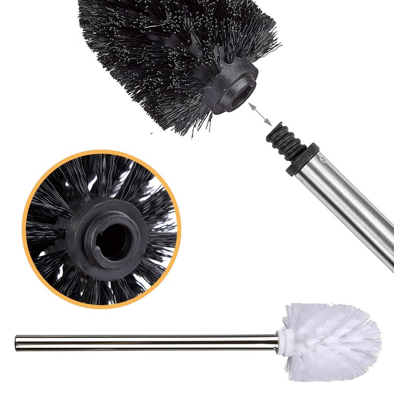 Set of 4 Replacement Toilet Brush Heads, Replacement Brush Head