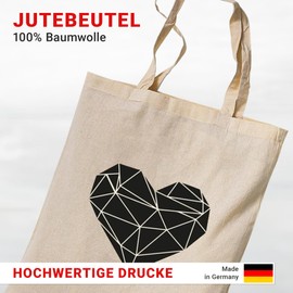 tradercat Jute Bag Printed Vintage Funny Saying Fabric Bag Printed for Shopping Jute Bag Aesthetic as a Fashion Accessory Jute Bag Saying, 100% Cotton (Heart Origami), natural