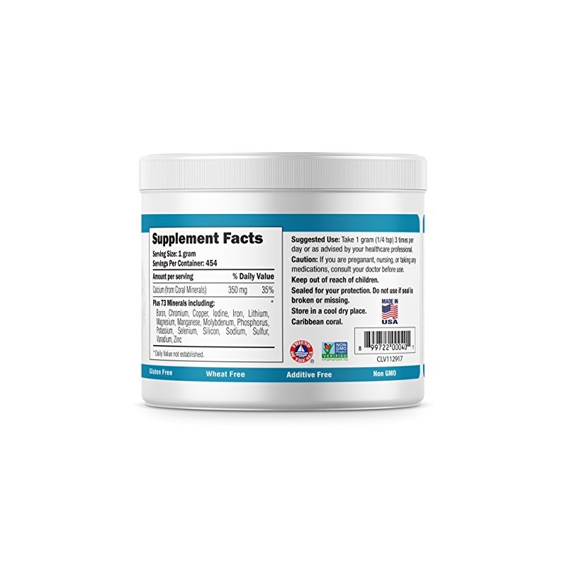 Coral LLC Eco Pure Coral Calcium Powder 16 Ounces
