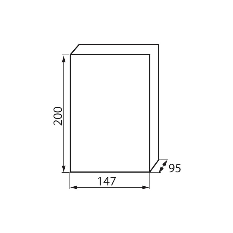 KA-3831 Small Distribution Box IP40 Surface-Mounted Sub-Distribution 1 Row 6