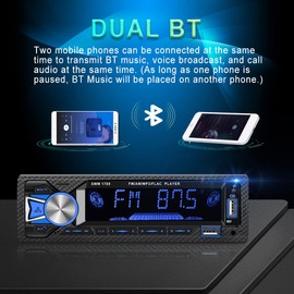 Car Radio Bluetooth Hands-free, Rimoody Car Radio Car Stereo Single Din 1 DIN Digital Bluetooth FM Audio Music Stereo Car Radio Mp3 Player USB/SD/AUX-IN In-Dash Unit Remote Control