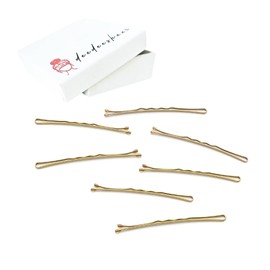 Set of 40 Hair Pins for Blonde Hair, 5 cm - Perfect for Any Hairstyle! 40-Piece Set of High-Quality Bobby Pins in Light Gold Colour for Non-Slip Hold deedeeshaar®
