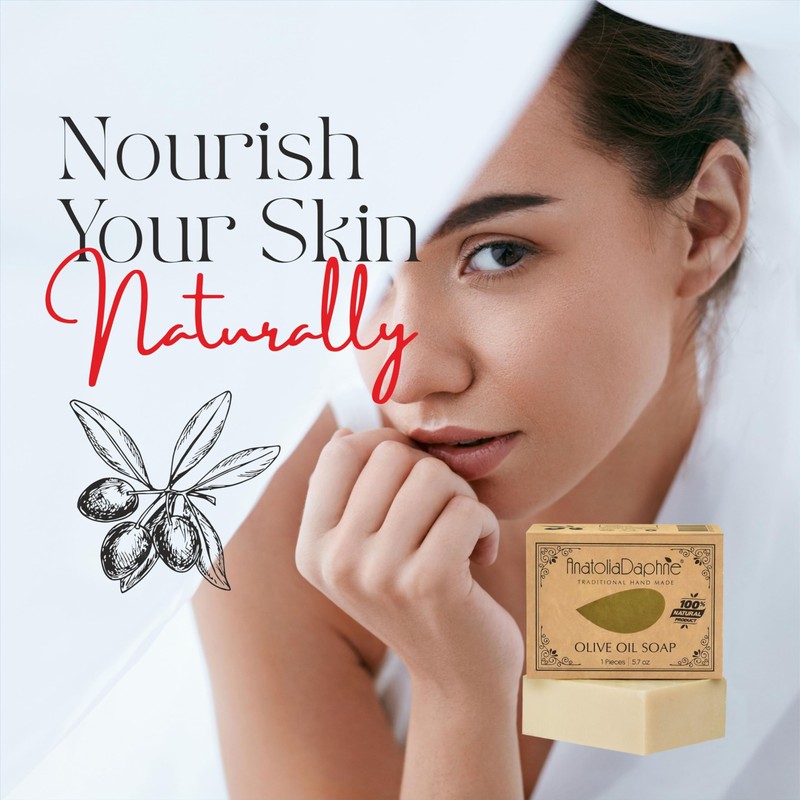 Olive Oil Soap Bar - Handmade 100% Pure Natural &
