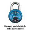 Master Lock Blue Master Lock Indoor 3 Digit Combination Padlock