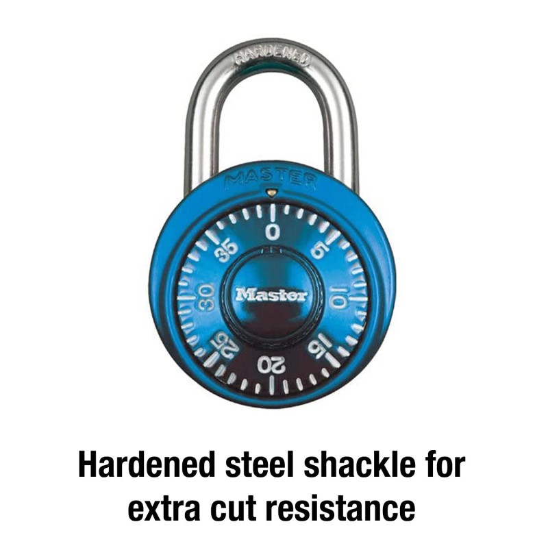 Master Lock Blue Master Lock Indoor 3 Digit Combination Padlock