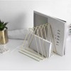 Forlush Metal Triangle Bookcase, Magazine Holder, Document Folder Stand, Suitable