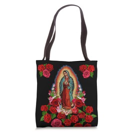 Virgin Mary Our Lady of Guadalupe Mexico Catholic Faith Tote Bag