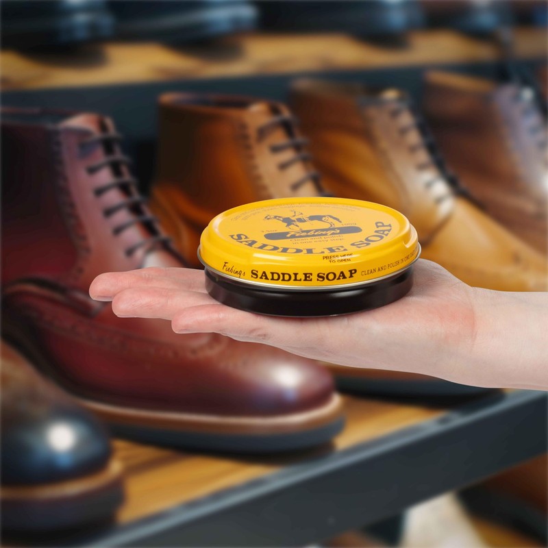 Fiebing's Yellow Saddle Soap For Leather (3.5 Oz Tin) -