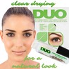 Colla DUO resistente all'acqua per ciglia e sopracciglia, inodore, vegana