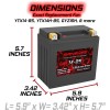 Banshee YTX14-BS Lifepo4 Battery for Suzuki AN650A Burgman ABS Executive