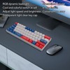 61 Keys Mechanical Gaming Keyboard 2.4G Wireless Bluetooth 3.0 5.0
