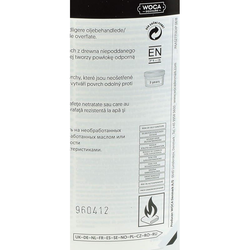 Woca Trip Trap Arbeitsplattenöl natur 0,75 Liter