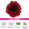 Curly Wavy Wigs Women Female Synthetic Hair Burgundy Wigs for