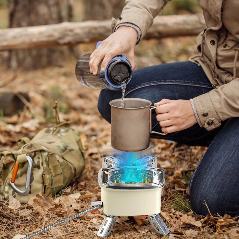 LakeForest Portable Camping Stove Gas Cooking Burner Propane Butane Burner