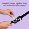 Chef'n FreshForce Garlic Press, Handheld Manual Garlic Crusher, Stainless Steel