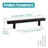 KNOBWELL 10 Pack Black Stainless Steel Kitchen Cabinet Door Handles