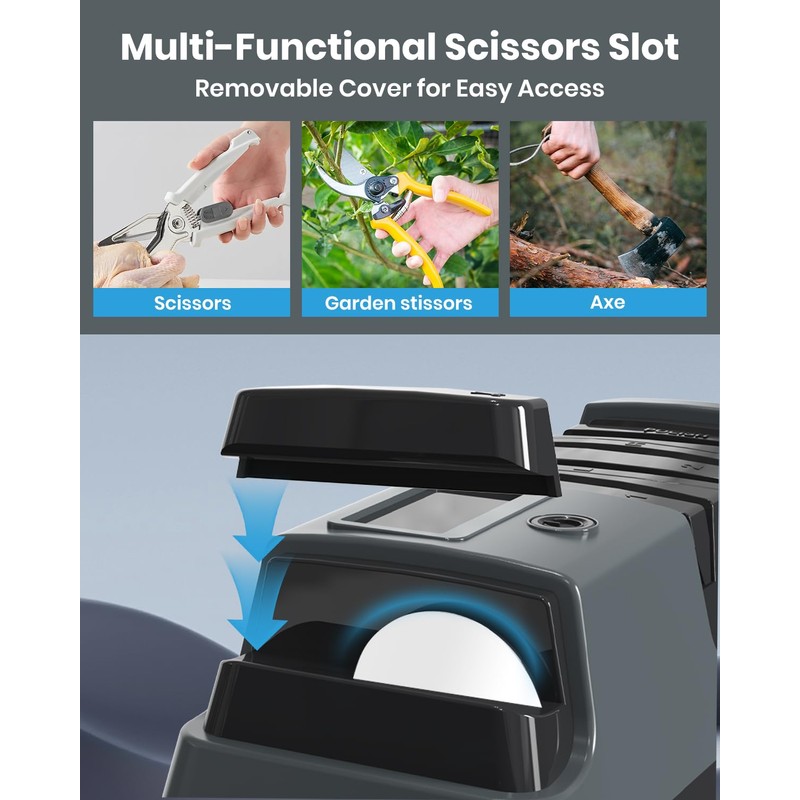Upgrade 5 in 1 Electric Knife Sharpener with LCD Screen,