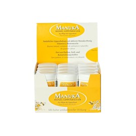 MANUKA Honig Lippenbalsam f√ºr trockene, entz√ºndete Lippen - auch bei Herpes - 24er Display