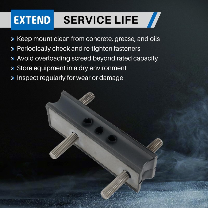 2PCS Wet Screed Vibro Mount for Magic Screed HD6060 HD7070