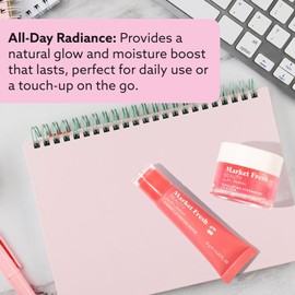 Kit De Labios Pretty Pout: Exfoliante Labial De Fresa Y Sérum Labial Con Péptidos De Cereza Hidrata, Suaviza Y Revitaliza Belleza Limpia Y Sin Crueldad Animal