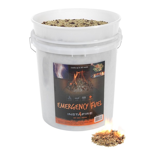 (5 Gallons) Insta-Fire Granulated Fire Starter, All Natural, Eco-Friendly, Lights up to 625 Total Fires in Any Weather, Awarded 2017 Fire Starter Of The Year
