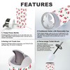Bathroom Accessory Set 6 Piece red Cherry Pattern Cherry Pattern
