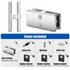 Railing Glass Clamp, 4 Pack Stainless Steel 304 Adjustable 180°