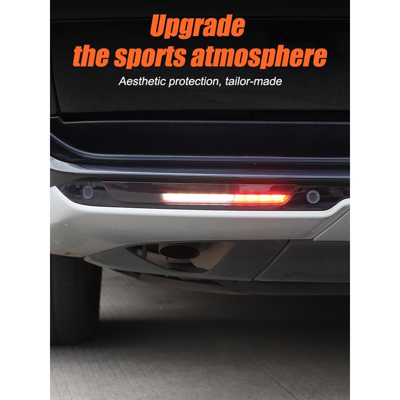 PIUGILH Car Fog Light Smoky Black Cover Trim Suitable for
