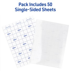 Avery Clear Laminating Sheets, 9" x 12", Permanent Self-Adhesive, 50 Self-Laminating Sheets, Great for Protecting Documents, Photos, and Signs More (73601)