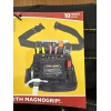 MagnoGrip 002-412 10-Pocket Tool Pouch with Integrated Magnetic Black