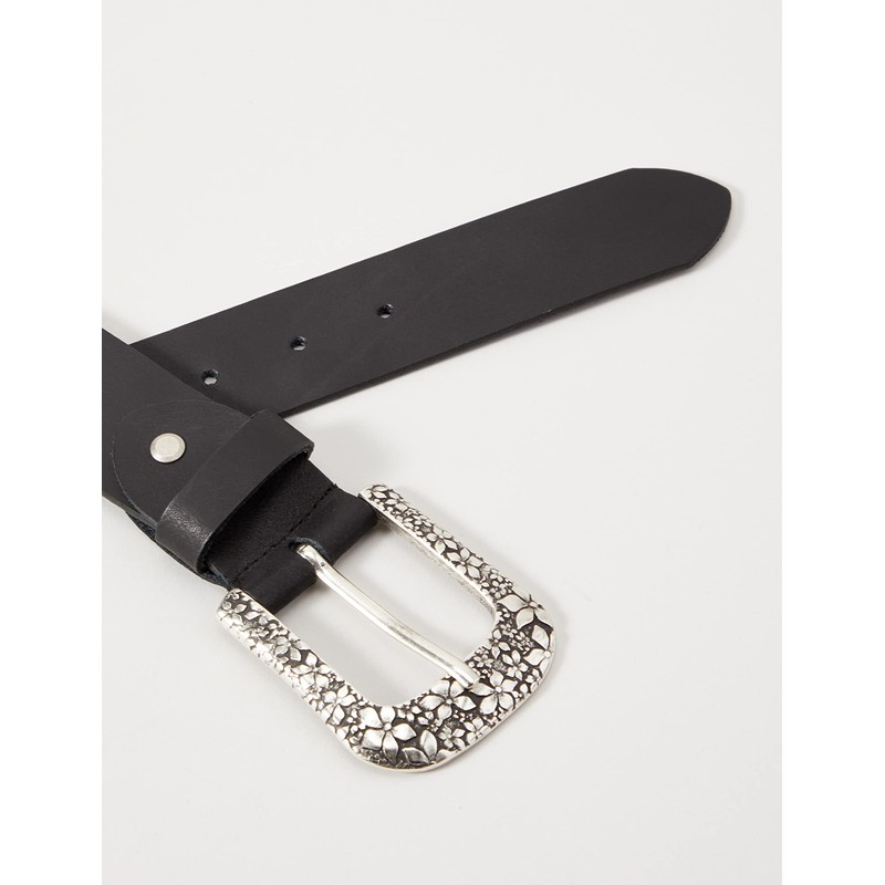 MGM Women's Floral Belt, Black (black-asi 1)