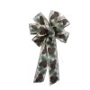 Handmade Large 10" Hand Made Bow - Wired Linen -