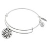 Sterling Silver My Sunshine Smiley Dangle Charm Expandable Bangle Bracelet