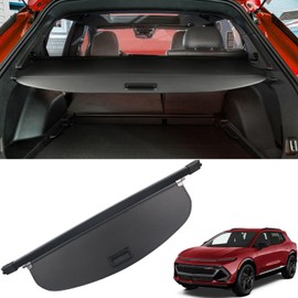 Marretoo for Chevy Equinox EV Cargo Cover 2025 2026 for Chevrolet EquinoxEV Accessories Black Retractable Trunk Cover Security Shield Shade