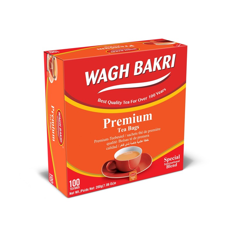 Wagh Bakri Premium Tea Bags, 100 Tea Bags of Special