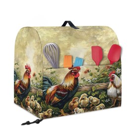 LVEWYB Rooster Stand Mixer Cover for Kitchen Aid Mixers Cover Compatible With 6-8Qt Mixers, Pioneer Woman Dust-proof Waterproof Kitchen Appliance Accessories Covers
