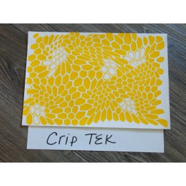 "Handmade" Crip Tek ( Similar to Kryptek )  High Heat Vinyl Stencil 12" x 8" Unweeded