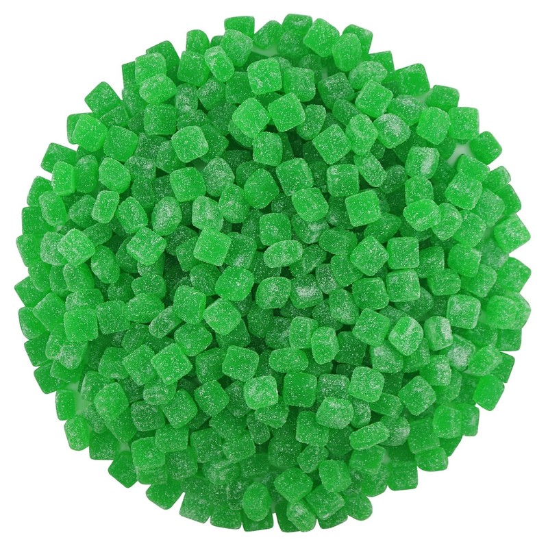 FirstChoiceCandy Sour Chewy Cubes Candy (2 Pound, Green Apple)