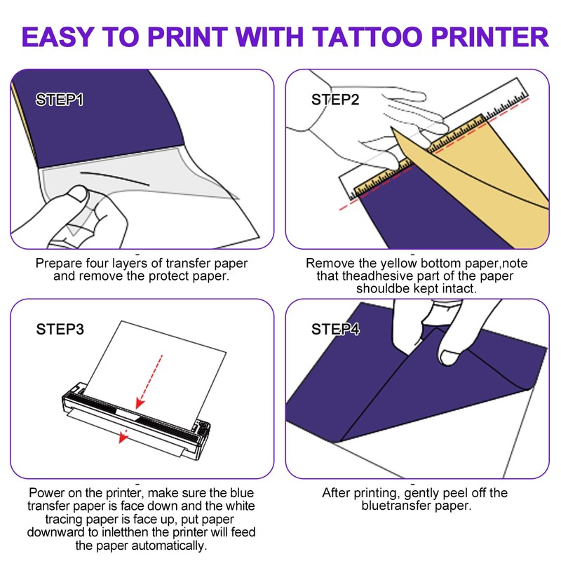 Tattoo Stencil Printer Machine for Tattoo Beginners&Artists,with 10pcs Tattoo Transfer