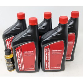 Honda 08207-10W30 (Pack of 4) Engine Oil Quart and Fuel Treatment