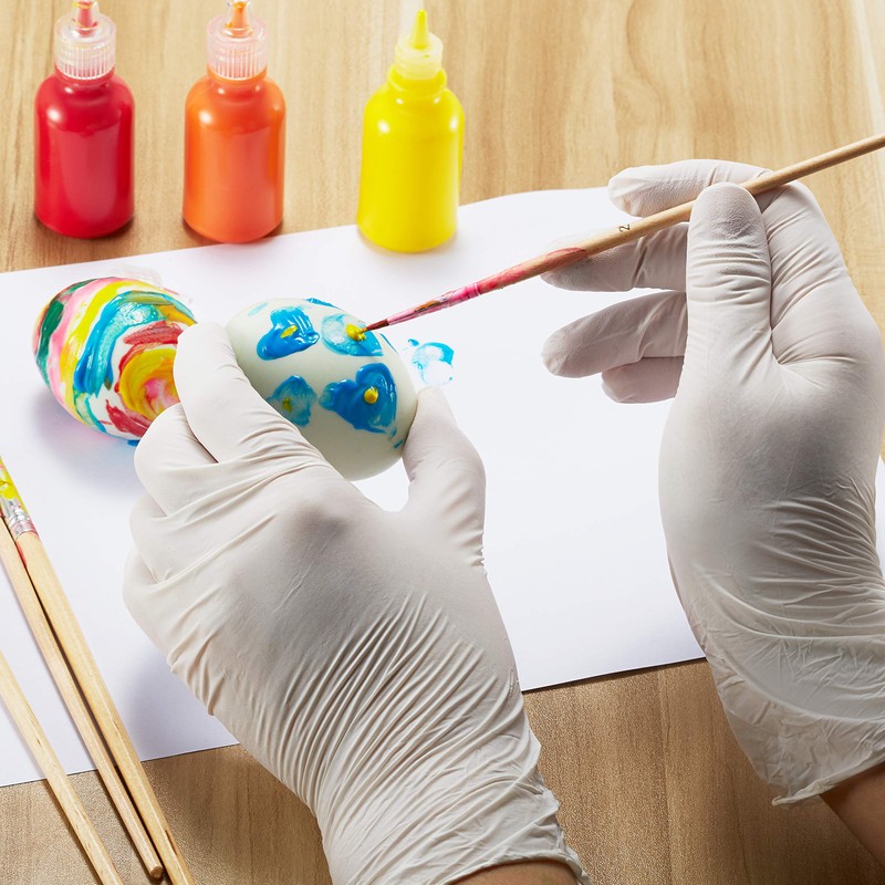 Kids Disposable Nitrile Gloves for 7-14 Years, Nitrile Gloves Kid