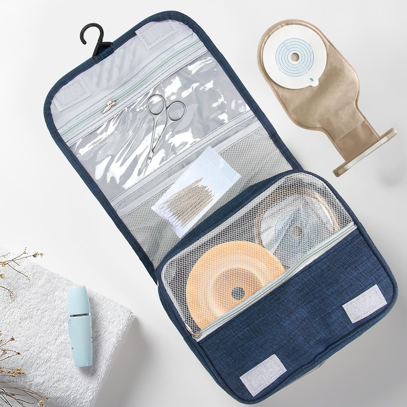 Borsa da viaggio per stomia, da appendere, per colostomia, ileostomia,