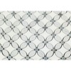 Carrara White Italian (Bianco Carrara) Marble Florida Flower Mosaic Tile