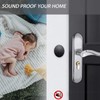 Topes de Puerta Autoadhesivos de Silicona Negro, Protector de Pared